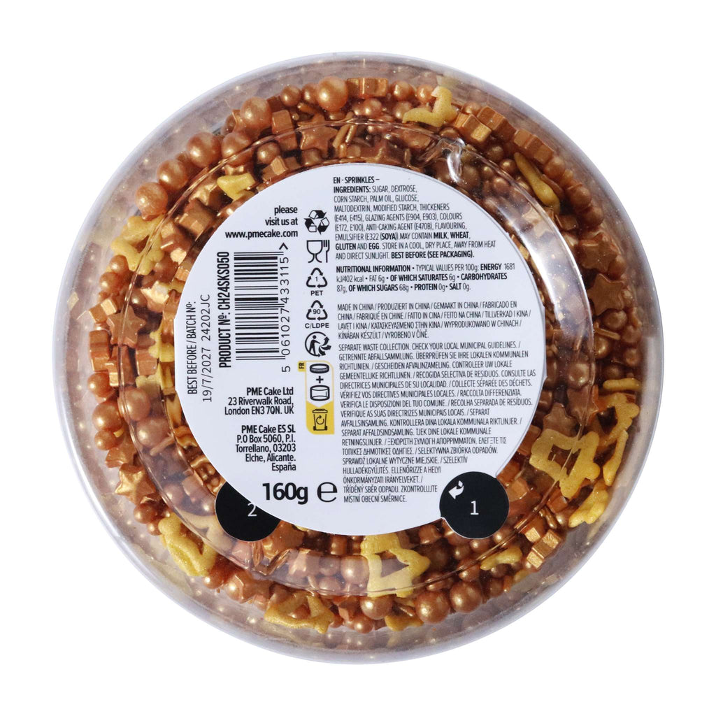 Jingle Bells Sprinkle Mix  (160g / 5.64oz)