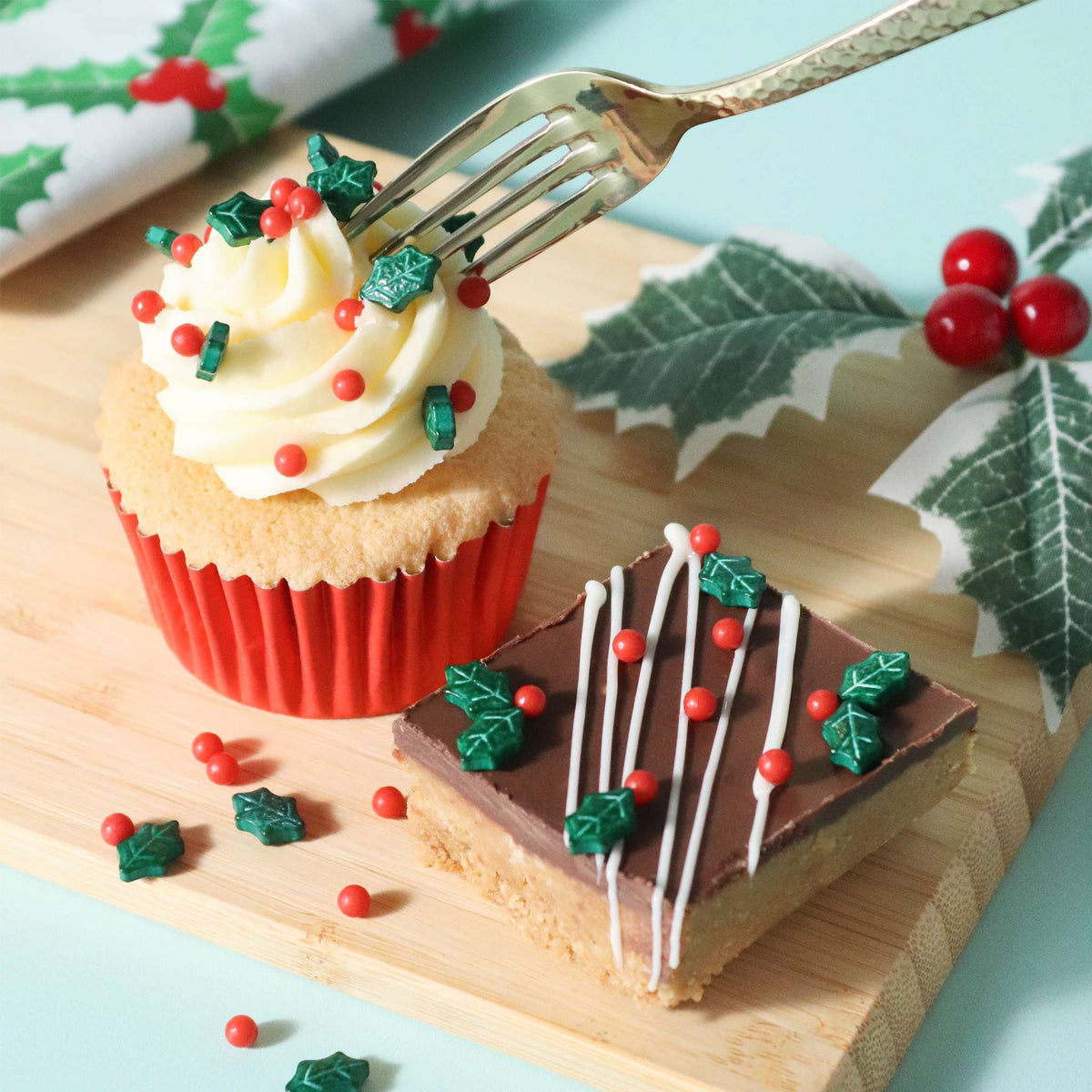 Sprinkles Navideños - Mezcla de Acebo (105g)