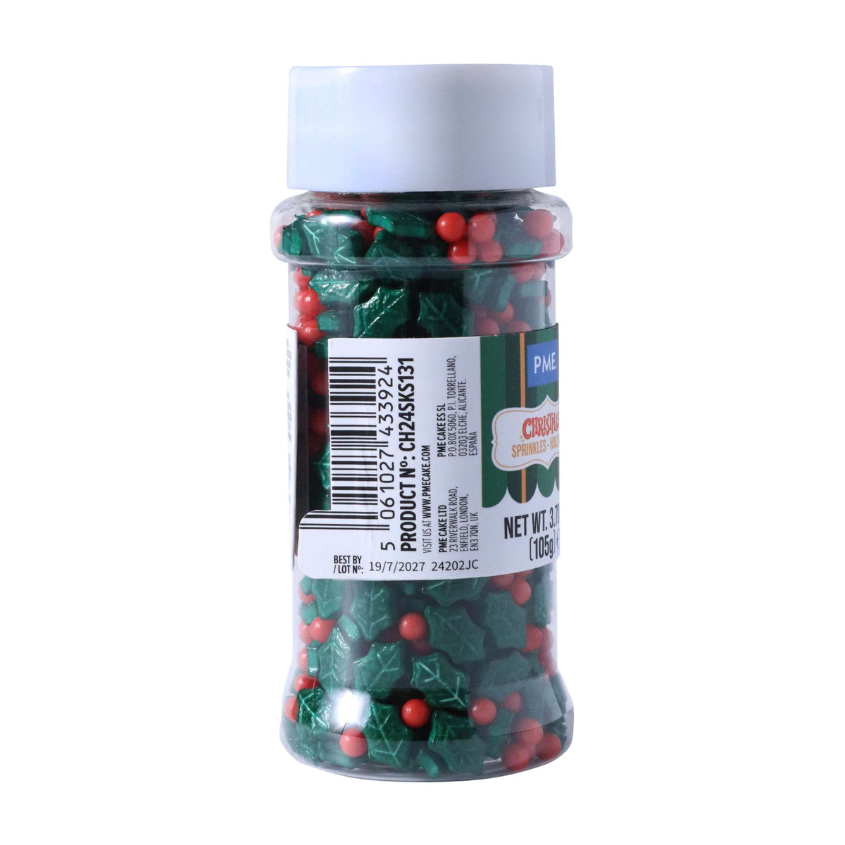 Sprinkles Navideños - Mezcla de Acebo (105g)