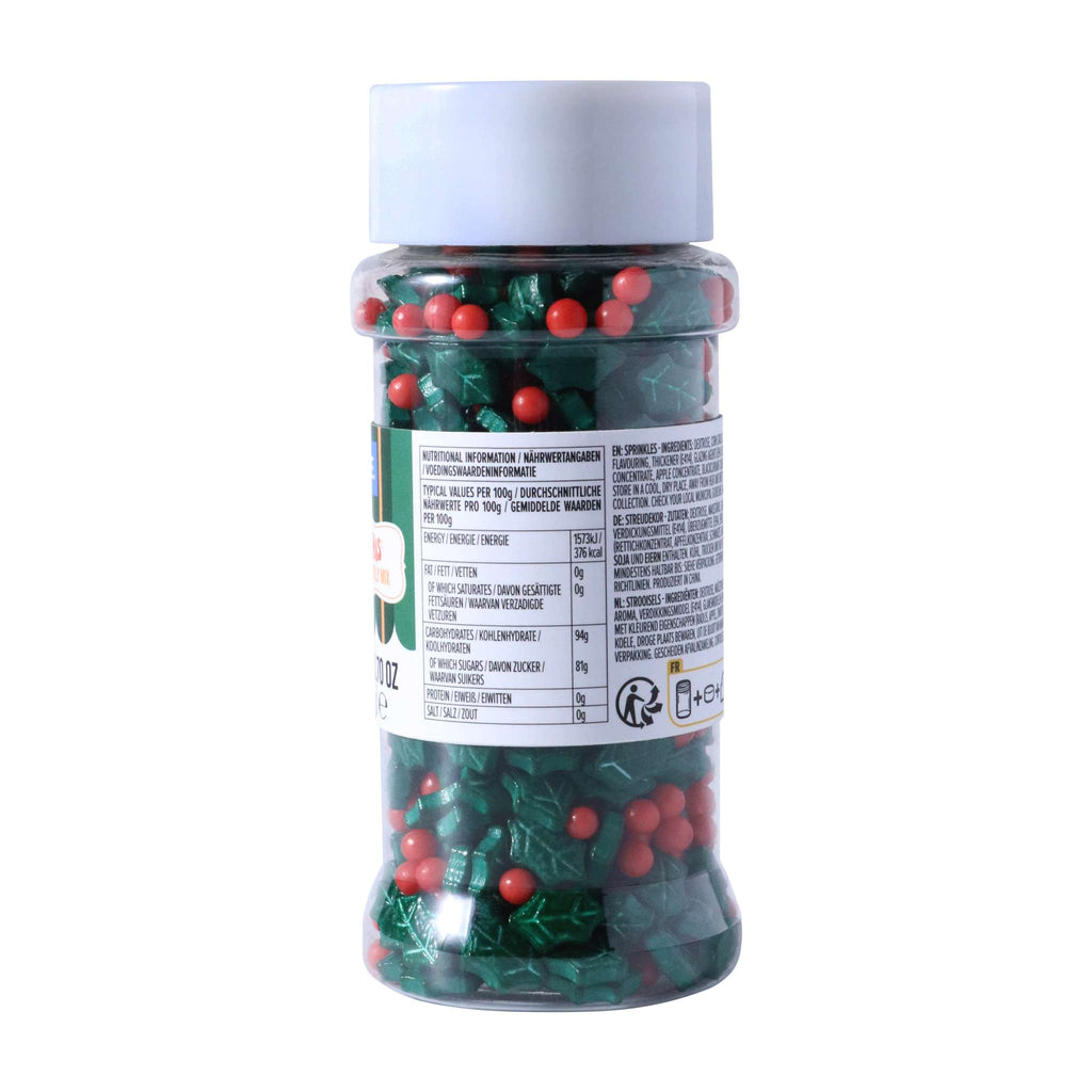 Holly & Berries Sprinkle Mix (80g)