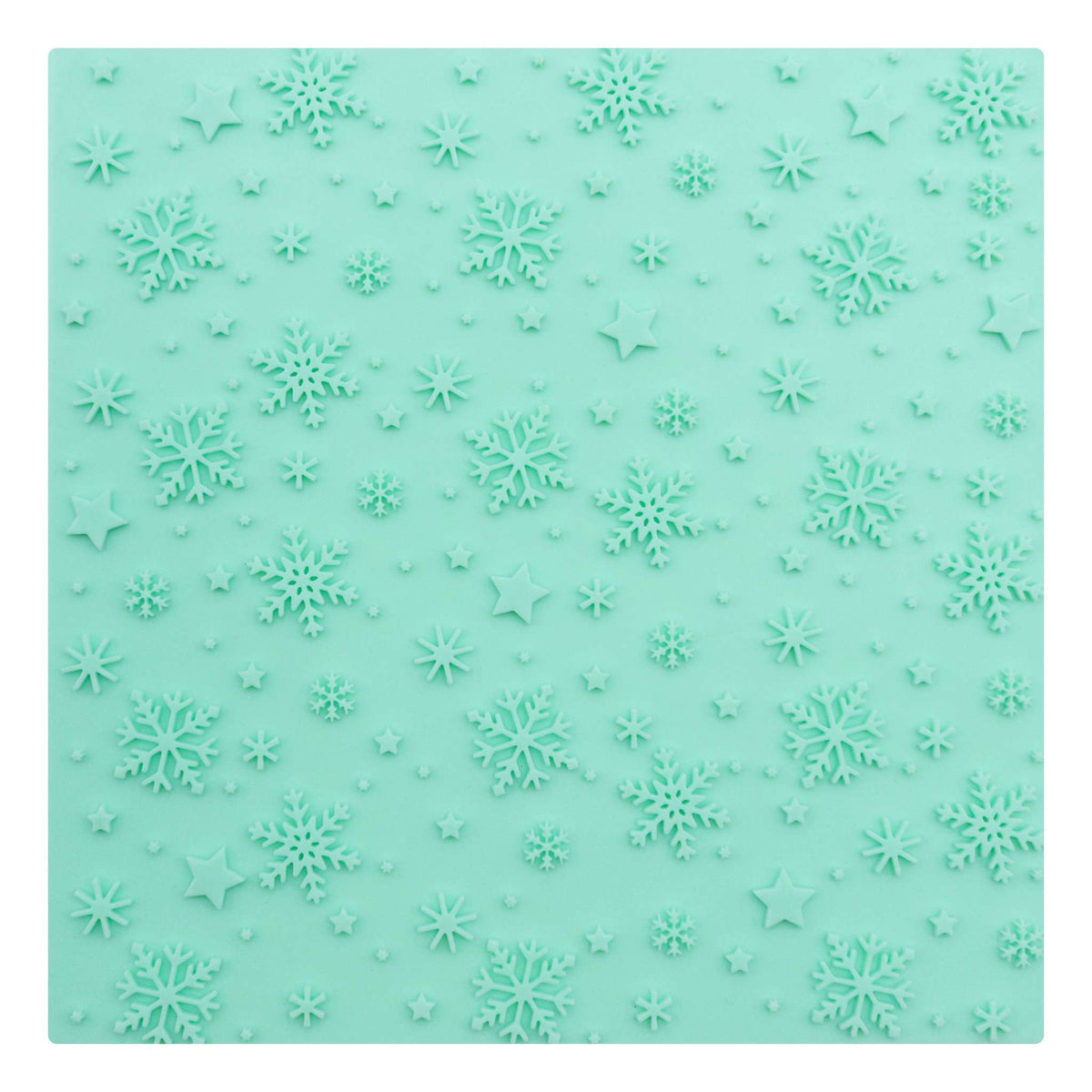 Noël Tapis à Relief pour Fondant - Nuits Neigeuses