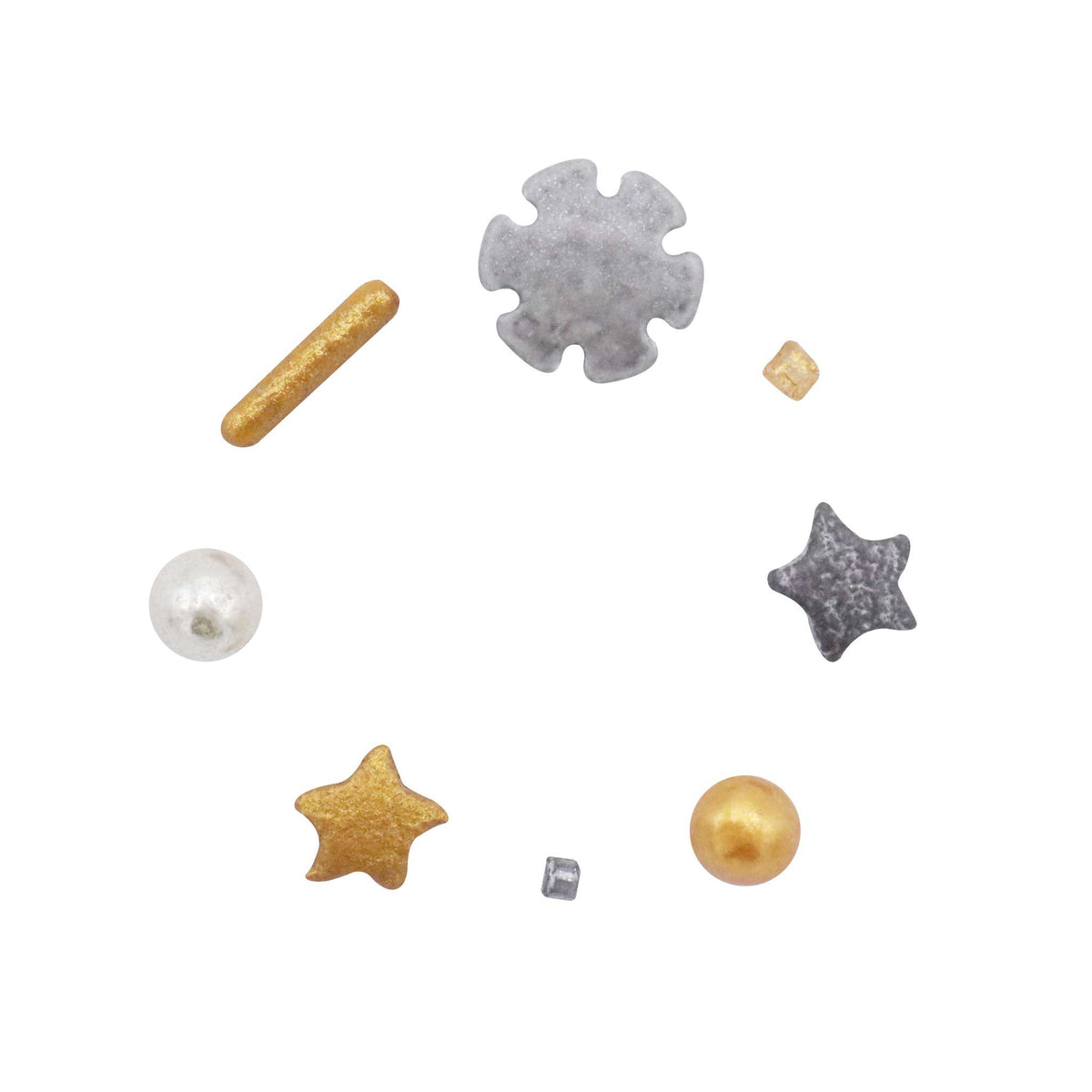 Noël Assortiment de Sprinkles de 6-en-1 - Éclat des Fêtes (196g)