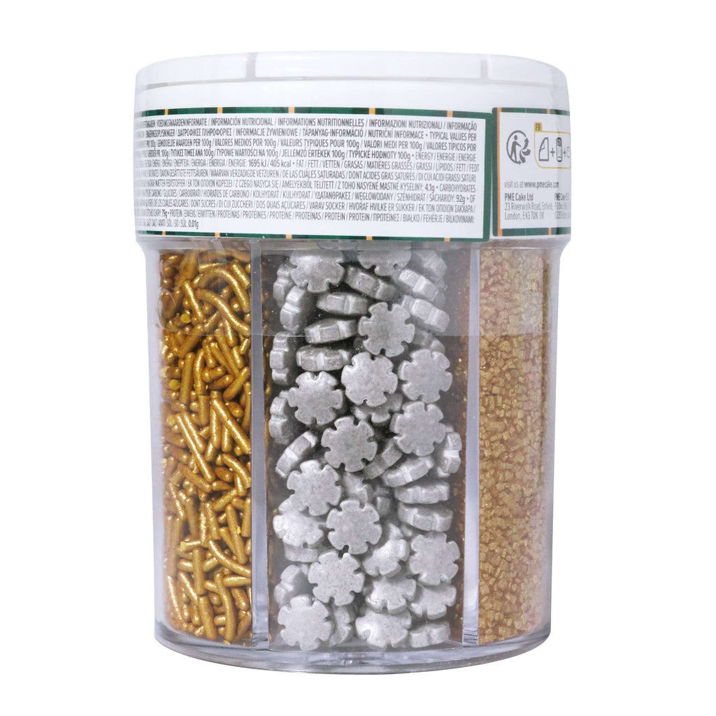 Holiday Sparkle 6 Cell Sprinkle Set  (196g / 6.91oz)