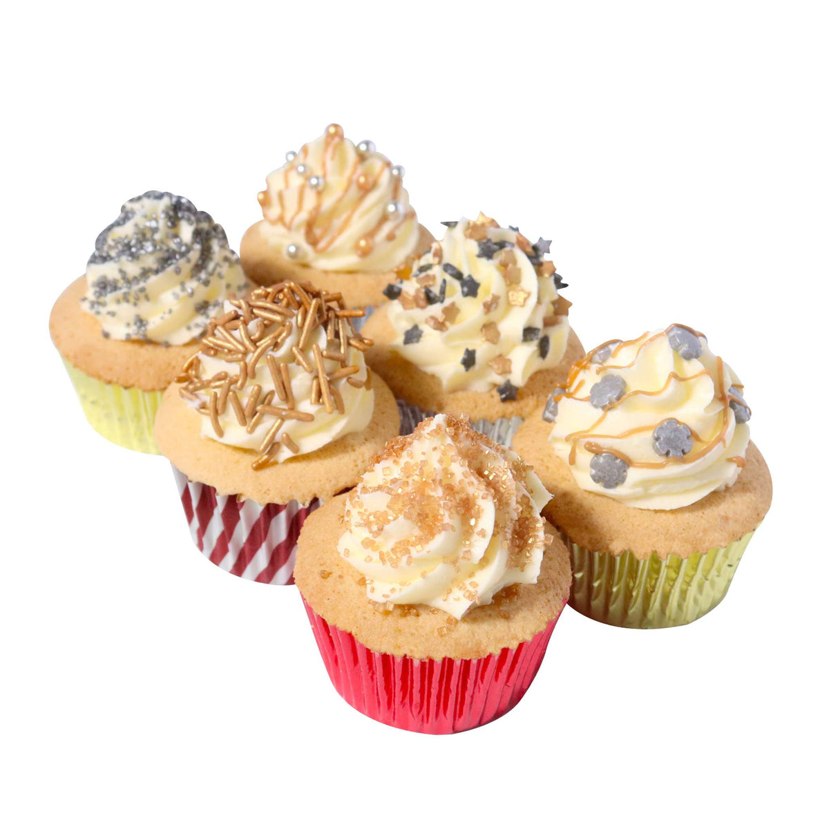 Holiday Sparkle 6 Cell Sprinkle Set  (196g / 6.91oz)