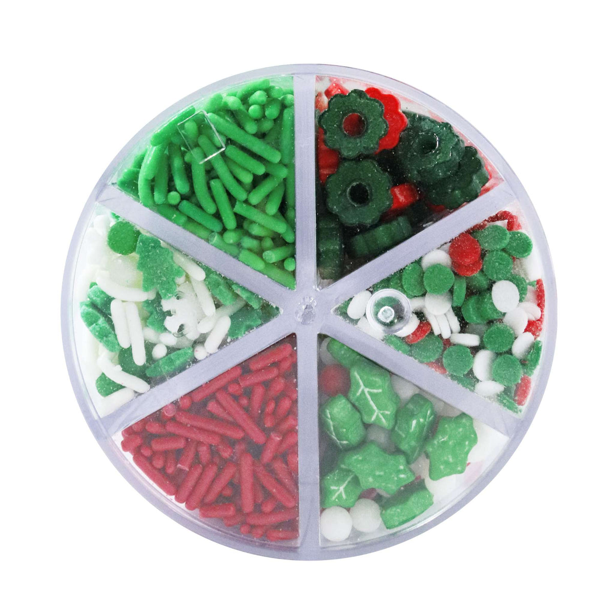Noël Assortiment de Sprinkles de 6-en-1 - Décorons les Salles (158g)