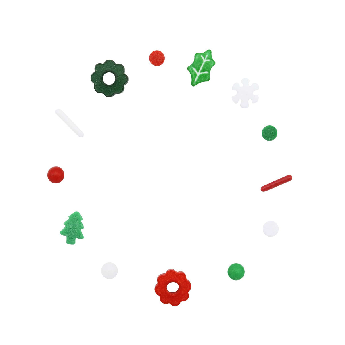 Noël Assortiment de Sprinkles de 6-en-1 - Décorons les Salles (158g)