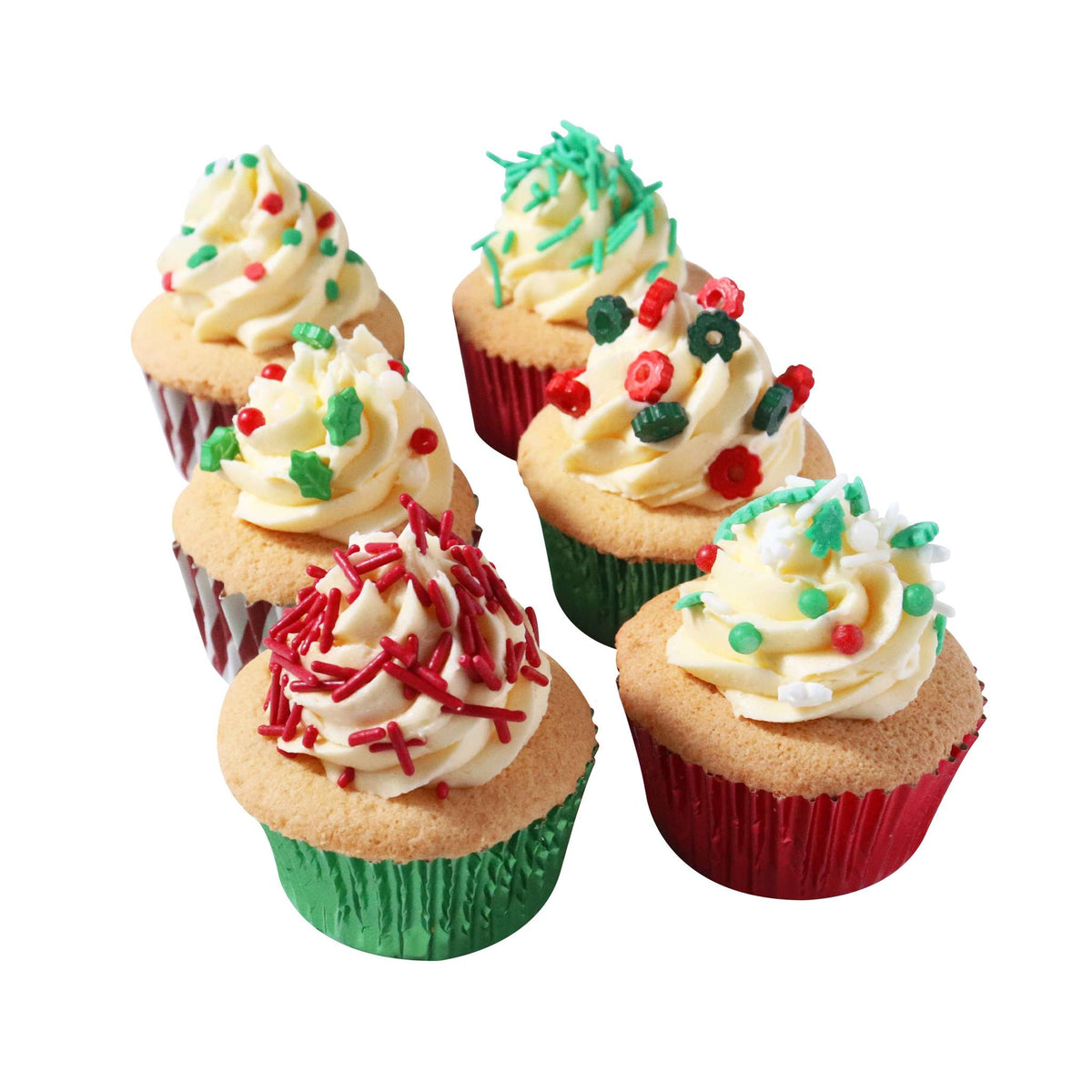 Deck The Halls 6 Cell Sprinkle Set  (158g / 5.57oz)