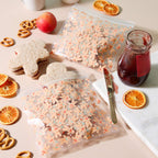 20 Weihnachts Plastik-Wiederverschließbare Party-Tüten - Lebkuchenmann