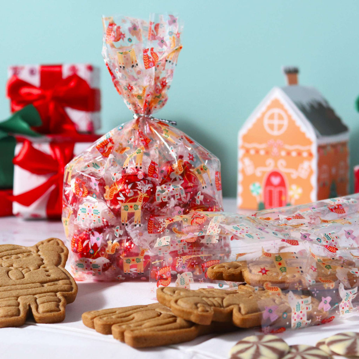 20 Bolsas de plástico para Dulces Navideños - Encantadas