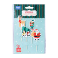 Weihnachtliche Kuchendeko Topper - Santa & Freunde (24 Stück)