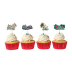Noël Toppers Décorations de Cupcake - Décorez les Fêtes (24 pièces)