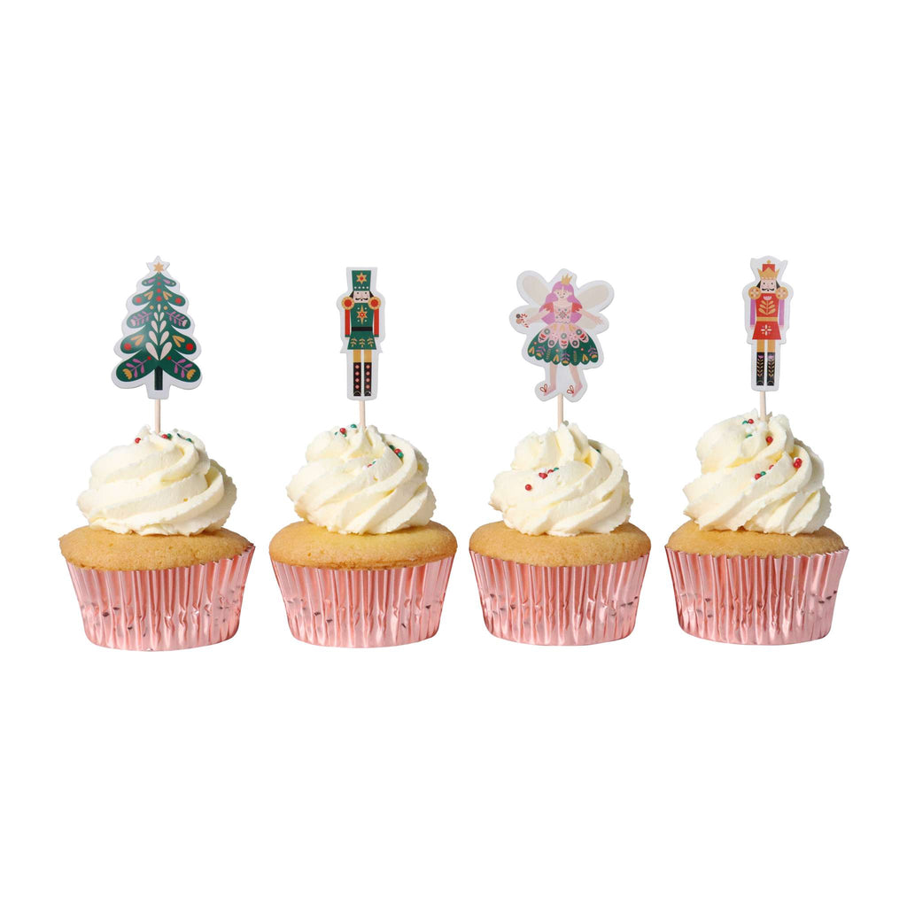 Kerst Taarttoppers - Notenkraker (24 stuks)