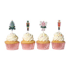 Kerst Taarttoppers - Notenkraker (24 stuks)