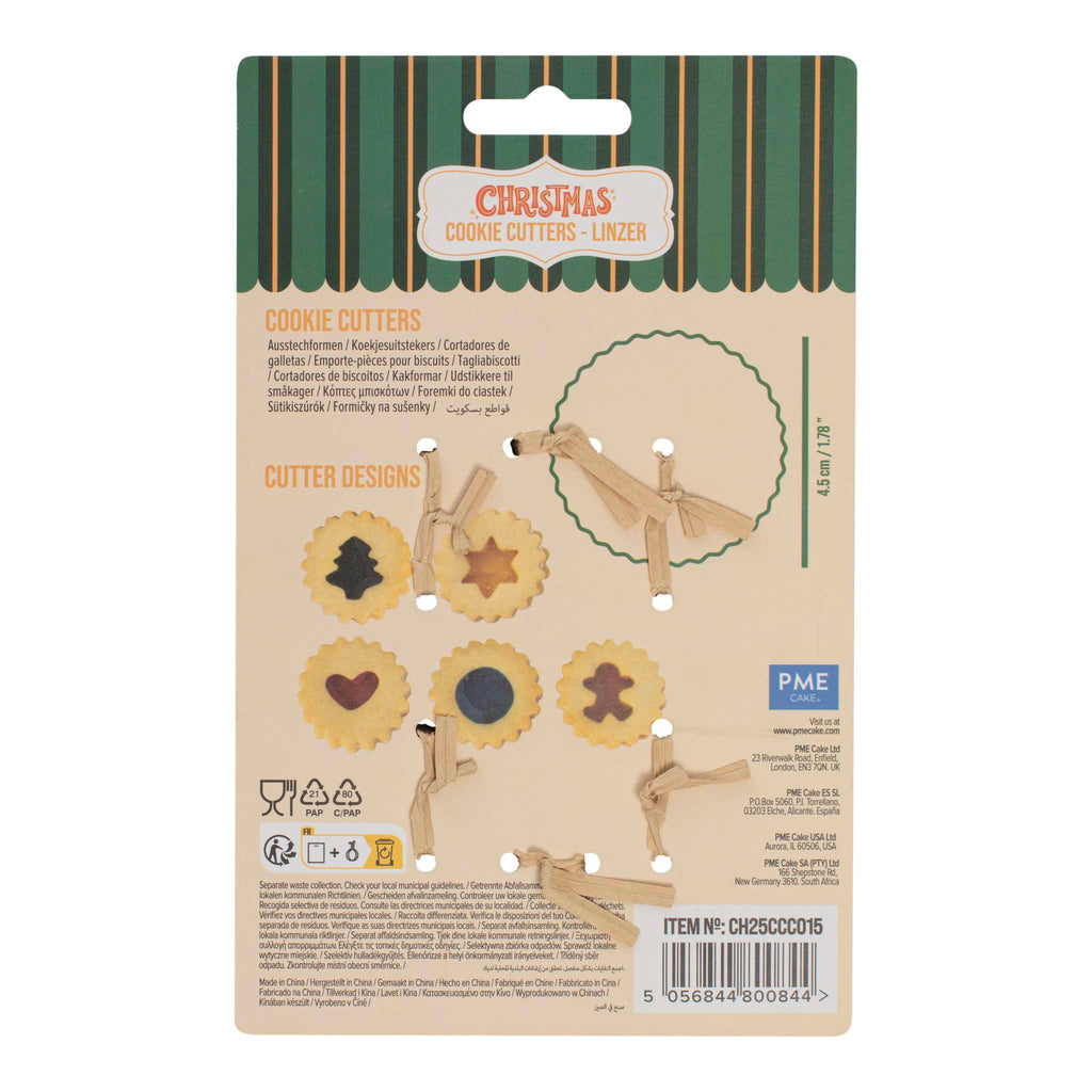 Linzer Cookie Cutters Set Of 6
