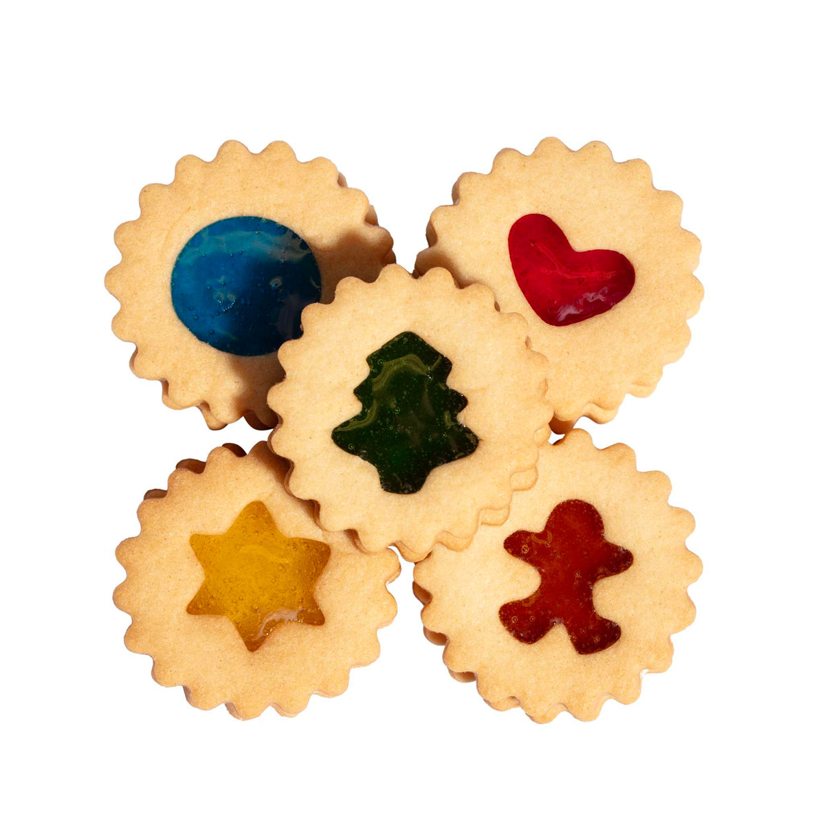 Navideño Cortadores de Galletas - Juego Linzer de 6