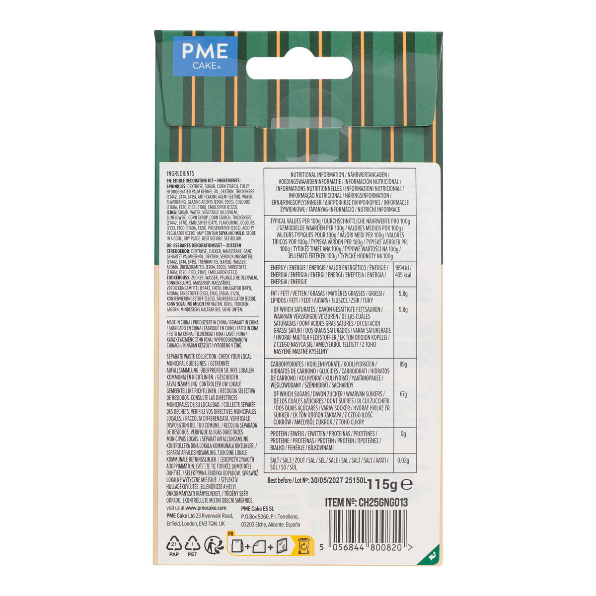 Set de Decoración para Casa de Jengibre (115g / 4.05oz)