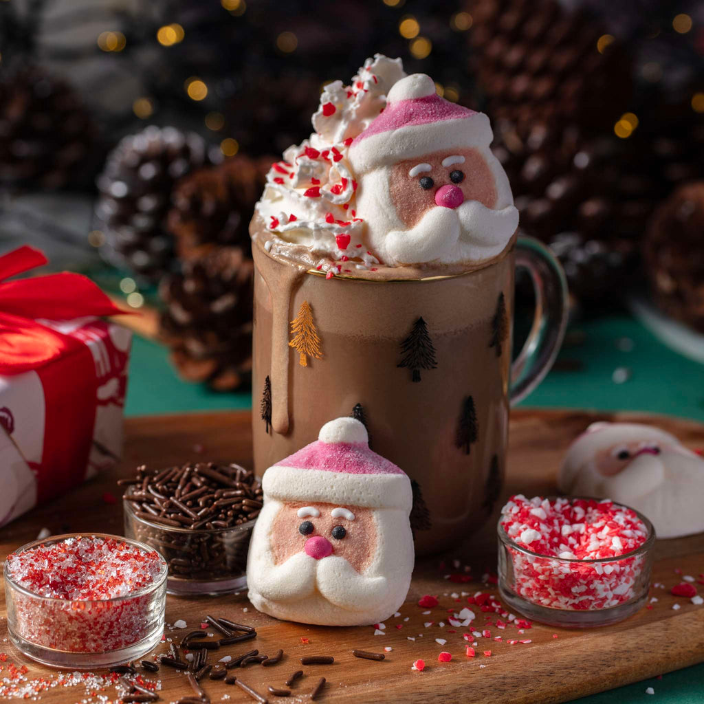 Heiße-Schokolade-Dekorationsset - Pummeliger Weihnachtsmann (260g / 9,17oz)