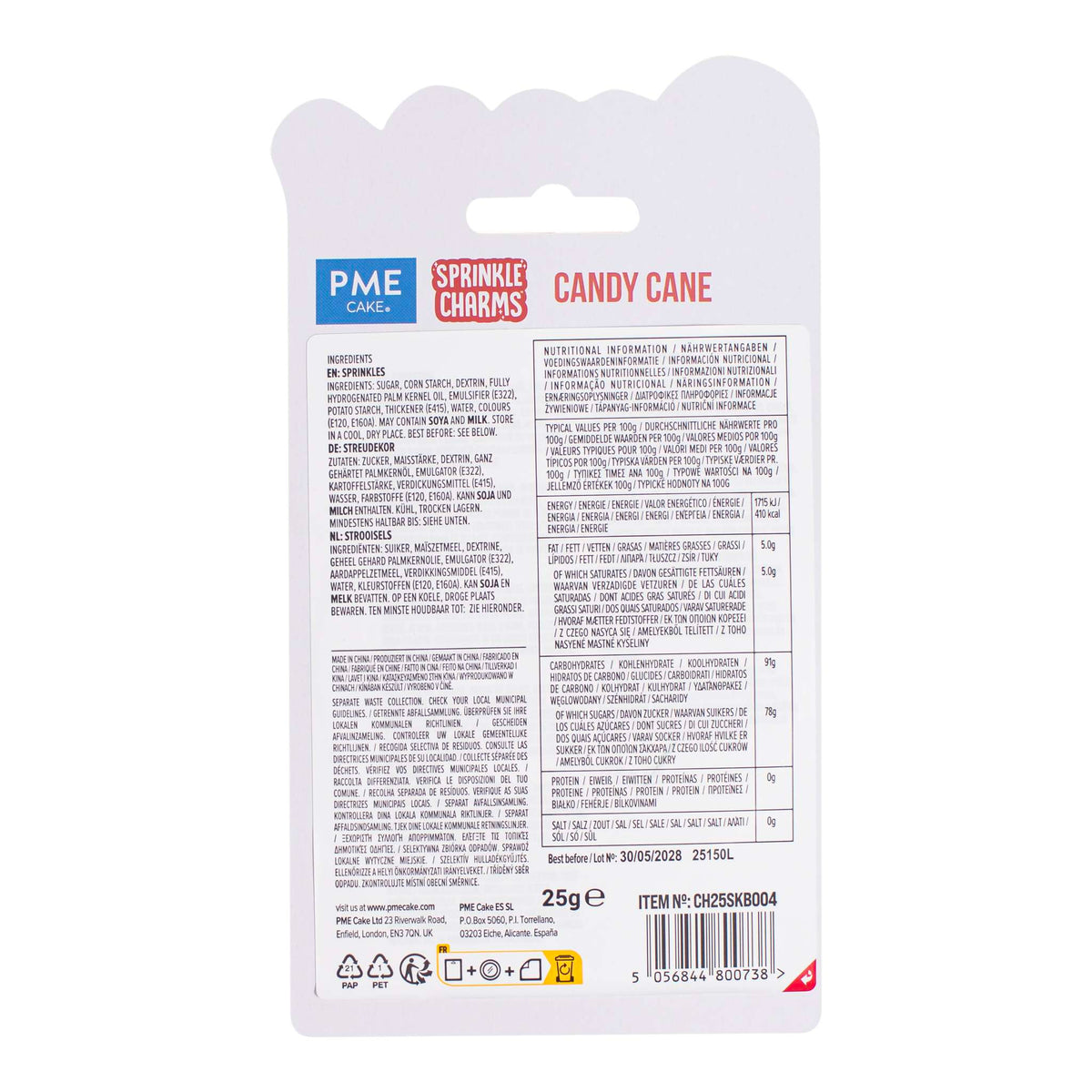 Décorations à Saupoudrer - Sucre d'Orge (25g / 0,9oz)
