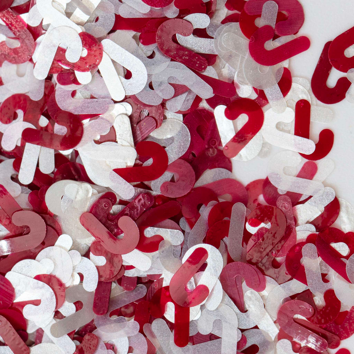 Candy Canes Glitter Shapes (0.03oz / 1g)
