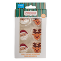 Santa And Rudolph Edible Cupcake Decorations Pk/6 (13.96g)