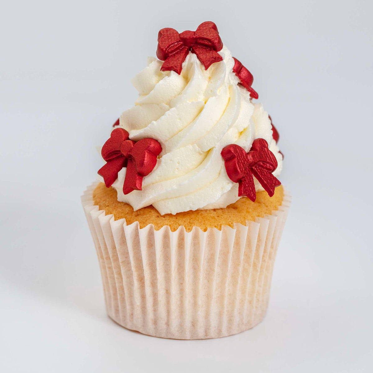 Essbare Cupcake-Dekorationen - Rote Schleifen Pk/15 (10.89g)