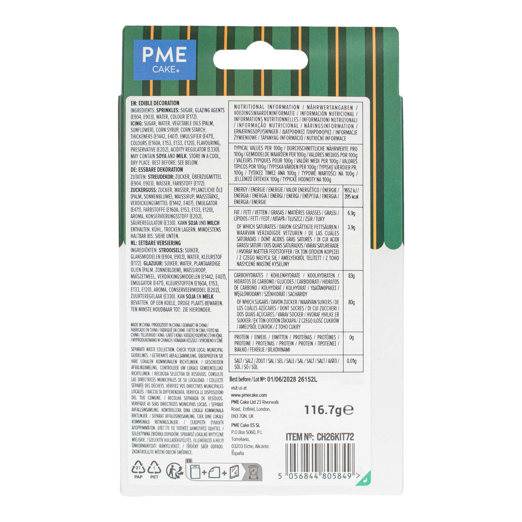 Kit de Décoration de Biscuits - Bonhomme de Neige Pk/5 (116.7g)
