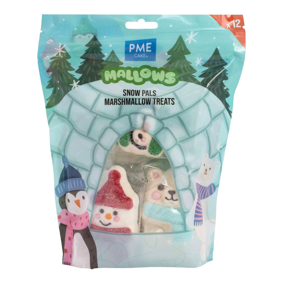 Snow Pals Marshmallow Treats Pk/12 (180g / 6.34oz)