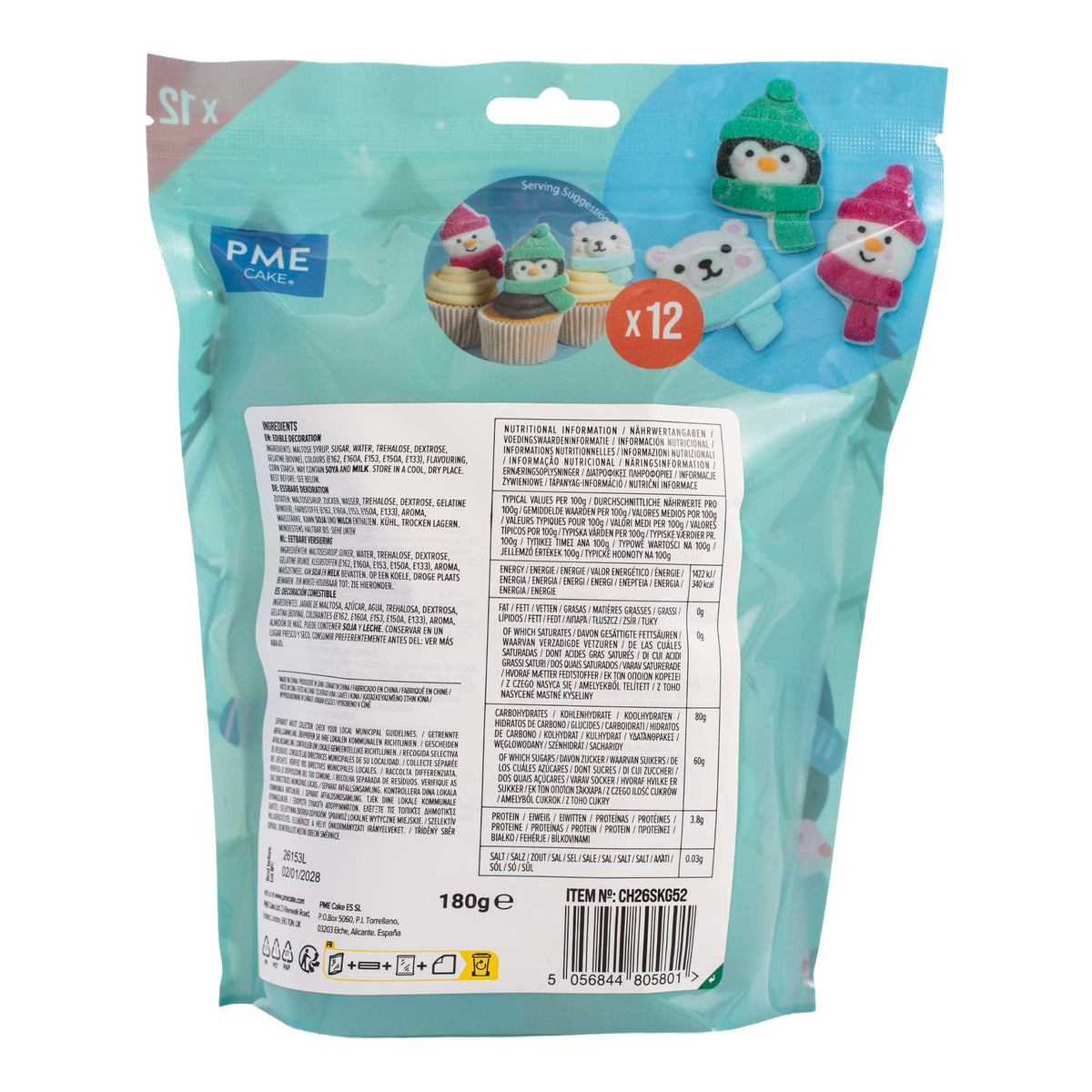 Marshmallow Treats - Sneeuwvriendjes, 12-pack (180g / 6.34oz)