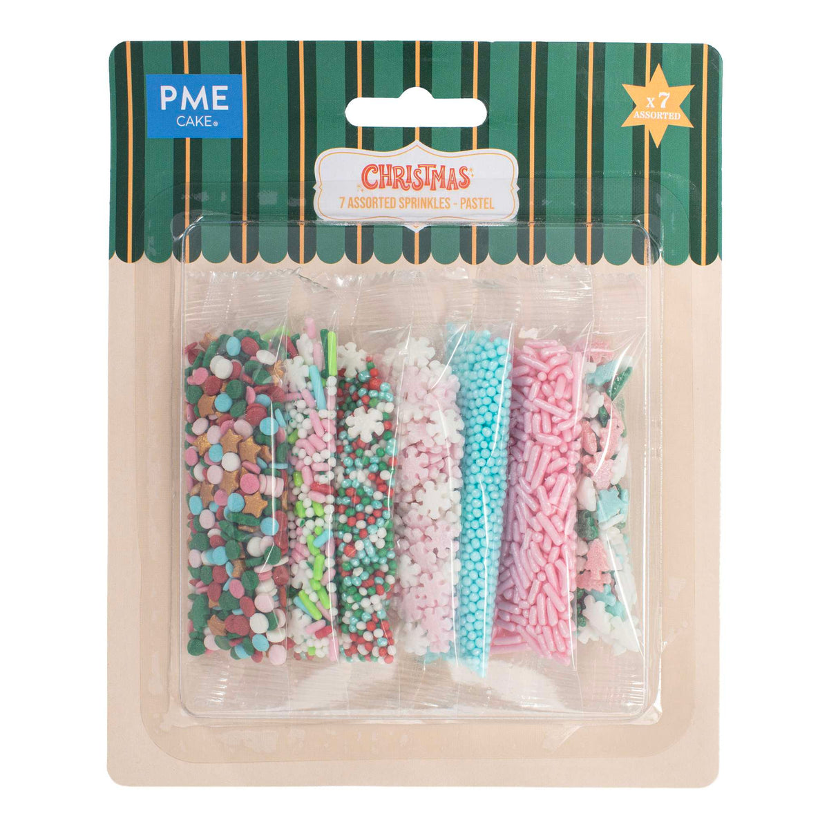 Pastel Assorted Sprinkles Pk/7 (52g)