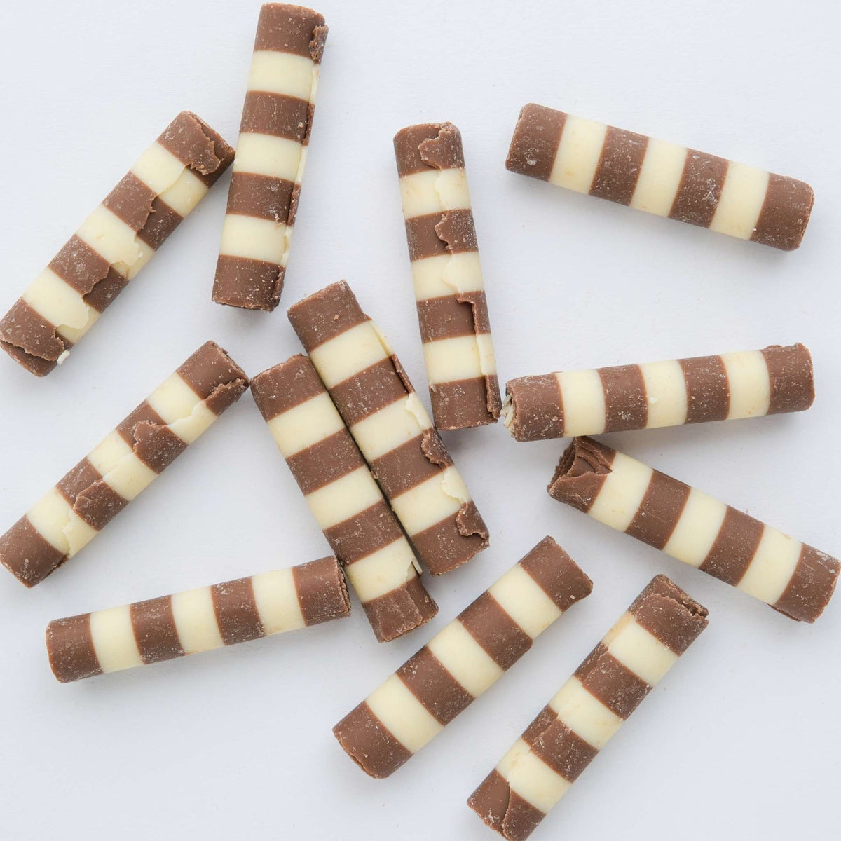 Chocoladekrullen - Mini gestreepte sigaren (100g)