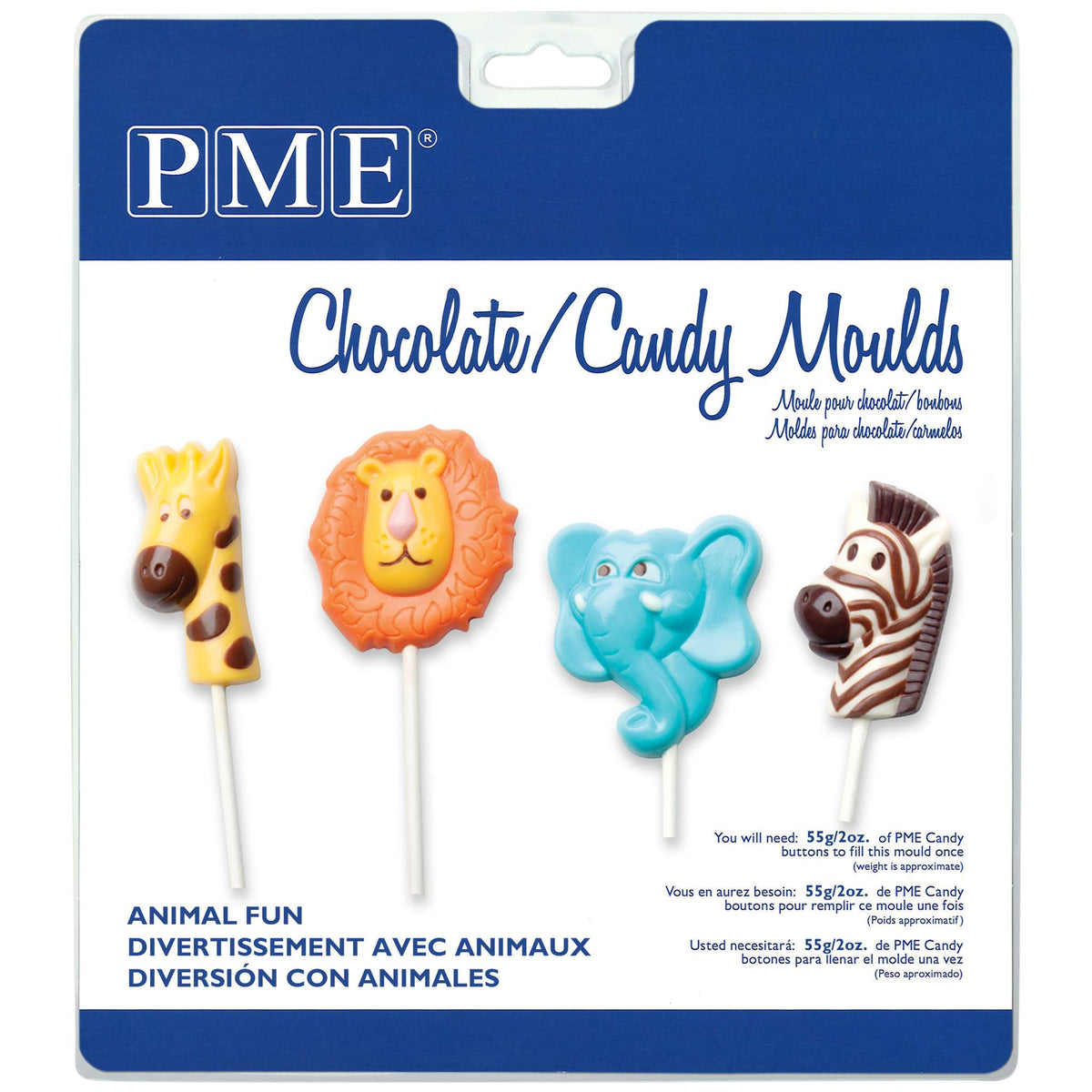 Animal Fun PME Candy Mould