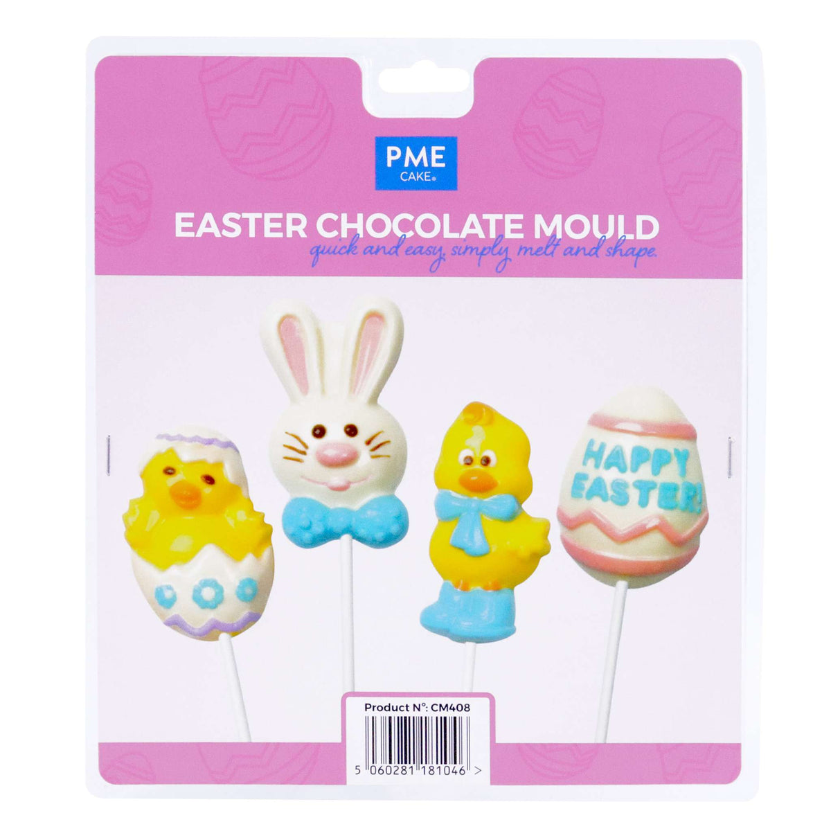 Molde para bombones de chocolate de temática Primavera/Pascua PME