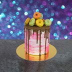 Round Gold Mirror Cake Card  (6in / 152mm)