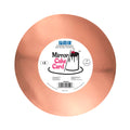 Round Rose Gold Mirror Cake Card (8in / 203mm)