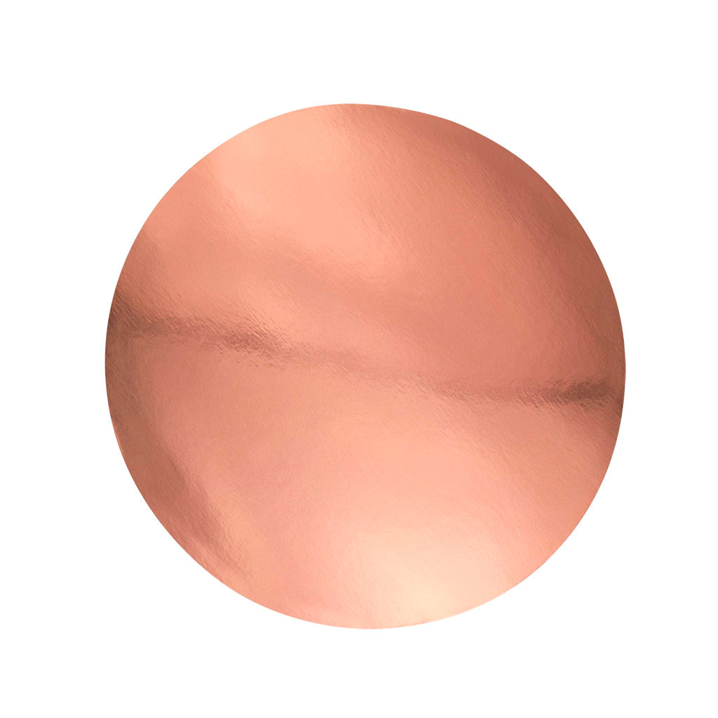 Spiegelende Taartkaart - Ronde Roségoud 305mm (12 inch), Set van 3