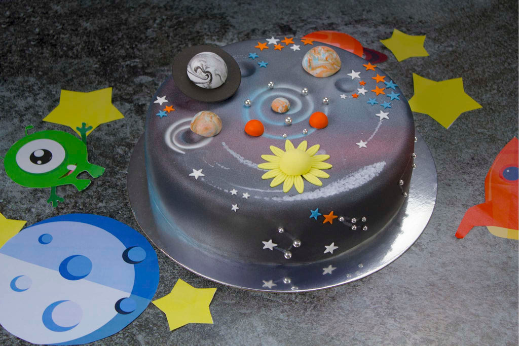 Round Silver Mirror Cake Card (12in / 305mm)