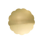 Scallop Edge Gold Mirror Cake Card (6in / 152mm)