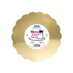 Carte de miroir pour gâteau - Or en coquille 203mm (8 pouces), Pack de 3