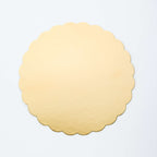 Bandeja Espejo para Tarta - Festoneada Dorada 254mm (10 Pulgadas), Paquete de 3