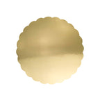 Scallop Edge Gold Mirror Cake Card (10in / 254mm)