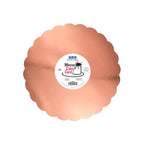 Mirror Cake Card - Scallop Tortenunterlage Silber 254mm (10 Zoll), Packung mit 3