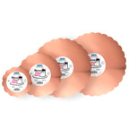 Mirror Cake Card - Scallop Tortenunterlage Silber 254mm (10 Zoll), Packung mit 3