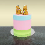 Scallop Edge Silver Mirror Cake Card (8in / 203mm)
