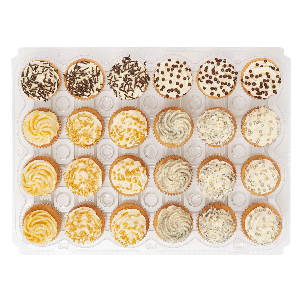 Cupcake Container - 24 Cavity Pk/3 (17 x 13 x 3.5" / 44 x 33 x 9cm)