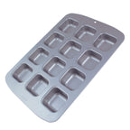 Moule antiadhésif - Moule à gâteau carré mini 12 tasses (35 x 26,5 x 3cm / 13,8 x 10,4 x 1,2")