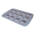 Moule antiadhésif - Moule à gâteau carré mini 12 tasses (35 x 26,5 x 3cm / 13,8 x 10,4 x 1,2")