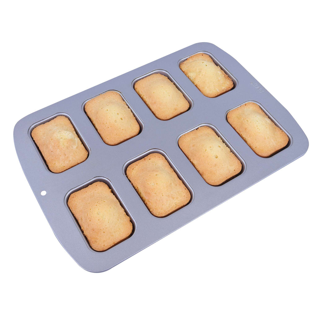 8 Cup Non-Stick Well Mini Loaf Pan