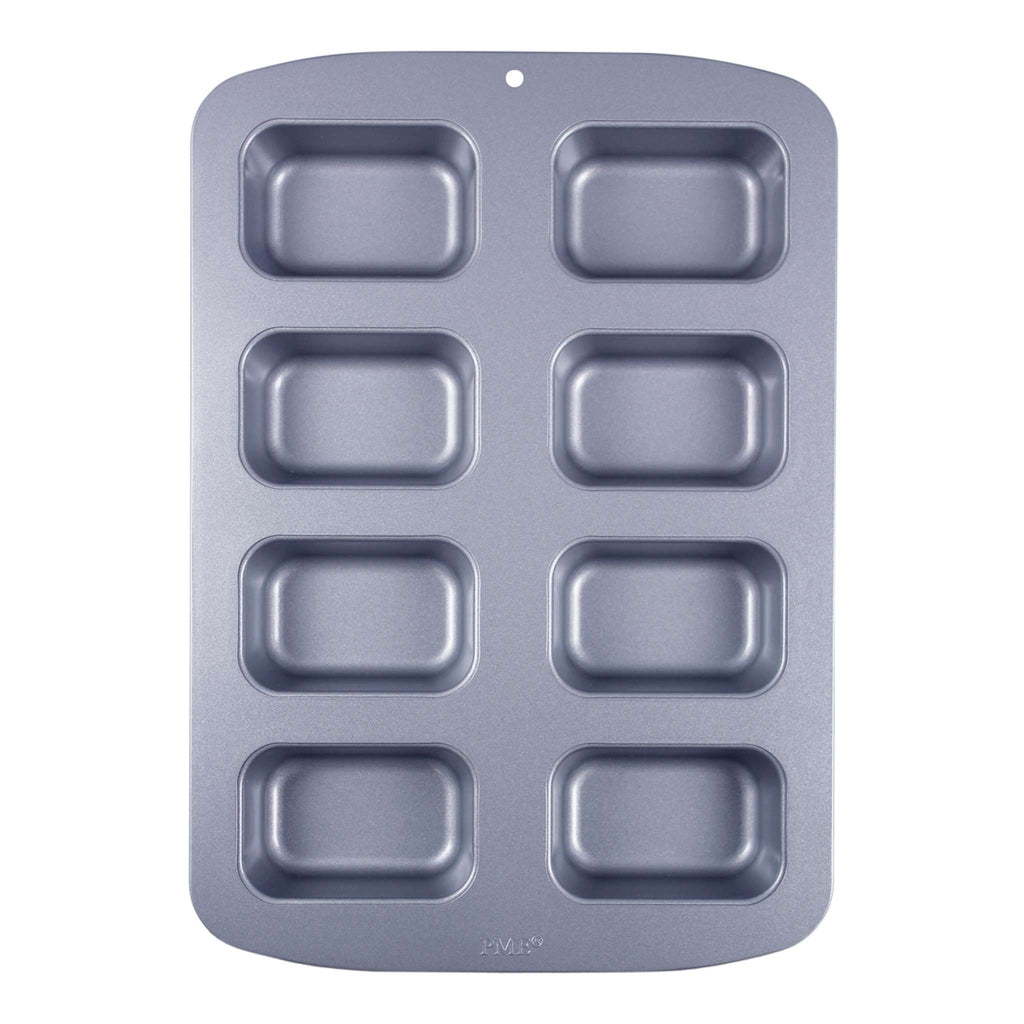 8 Cup Non-Stick Well Mini Loaf Pan