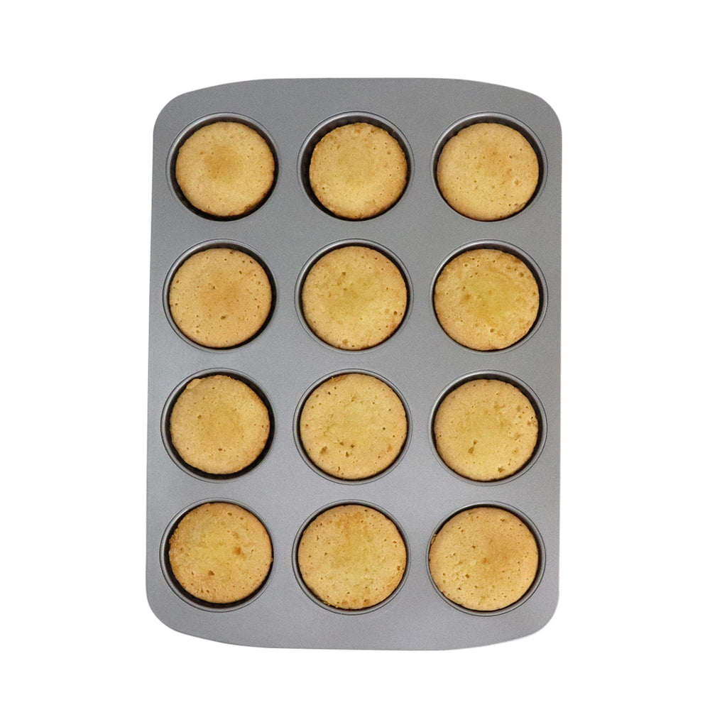 12 Cup Non-Stick Mini Fancy Ring Pan