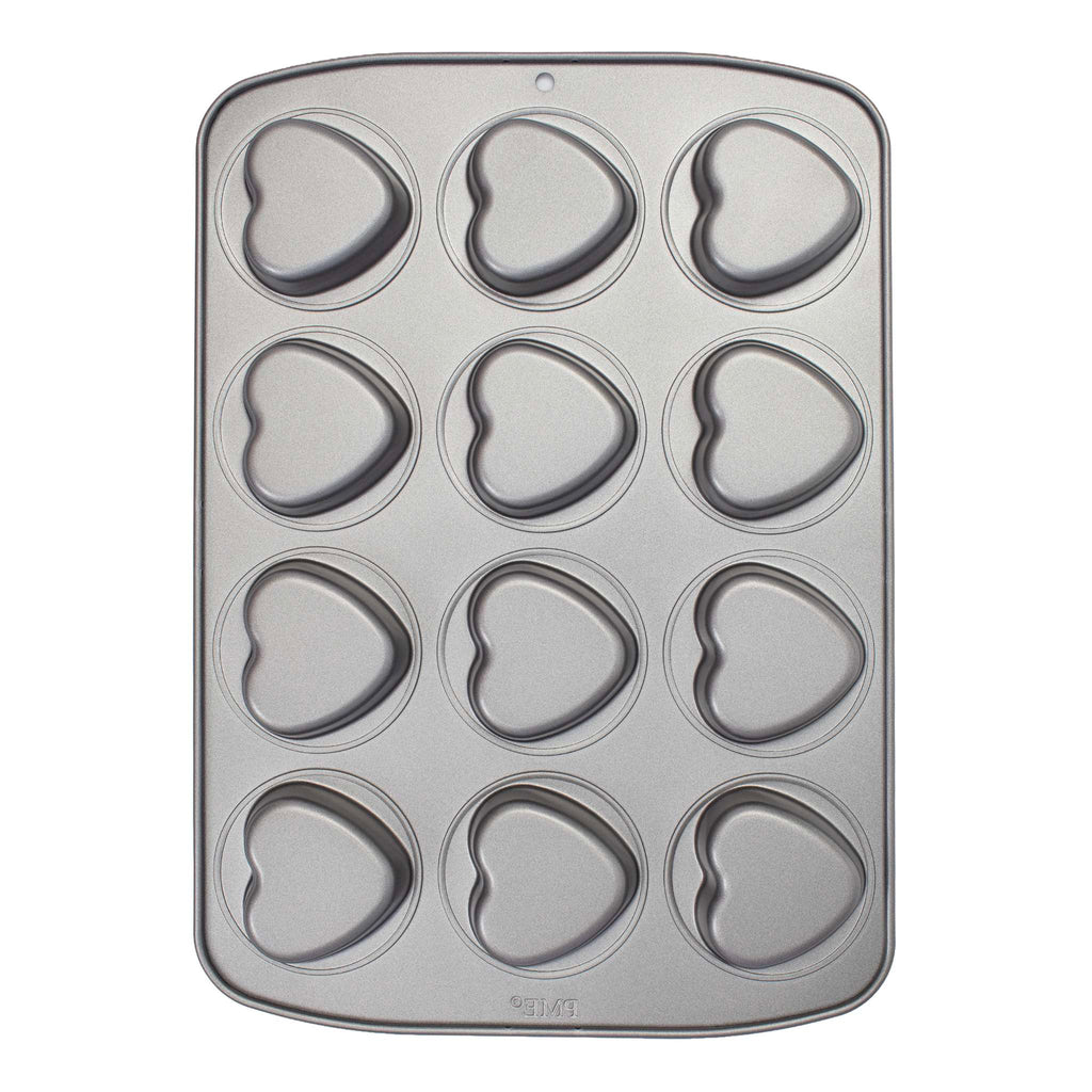12 Cup Non-Stick Mini Heart Pan